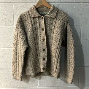 ARAN CRAFTS Cabled Fisherman Cardigan
